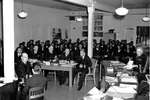 Court martial proceedings against 50 sailors charged with mutiny following the Port Chicago munitions explosion, Yerba Buena Island, San Francisco, California, United States, Oct 1944.
