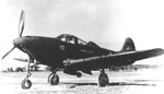 P-39 Airacobra fighter of the 32nd Pursuit Squadron at Borinquen Field, Puerto Rico while in transit to the European Theater, 1942.