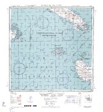 1943 United States Army map of western Guadalcanal and the Russel Islands in the Solomon chain.