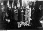 Hermann Göring speaking at the funeral of Ernst Udet, Berlin, Germany, 21 Nov 1941