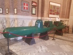 SLC manned torpedo, Vittorio Emanuele II National Monument museum, Rome, Italy, 10 May 2018, photo 2 of 2