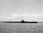 USS Bowfin prior to her first war patrol, 16 Aug 1943, Brisbane, Australia.