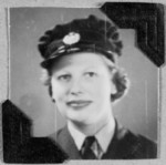 Portrait of WAAF member Jean Raybould based in RAF Watnall, 1940s