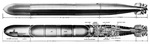 Cutaway diagram of the Mark XIV torpedo, 1940s.