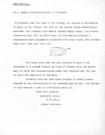 Letter from Albert Einstein to the United States Navy’s Bureau of Ordnance describing the forces experienced by a torpedo’s firing pin mechanism upon impact with a solid object, 4 Jan 1944, page 2 of 2.