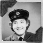Portrait of WAAF member Beryl Minta based in RAF Watnall, 1940s