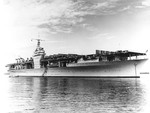 USS Ranger at anchor in Guantanamo Bay, Cuba, 10 Nov 1939.