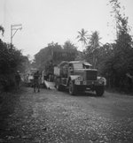 Diamond T truck in Semarang, Java, Dutch East Indies, 16 Feb 1949