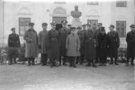 Crown Prince Yi Un at the 1st Horse Artillery Squadron barracks in Warsaw, Poland, 29 Nov 1927, photo 2 of 2