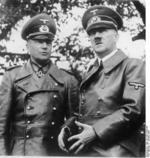 Walther von Brauchitsch and Adolf Hitler at a victory parade, Warsaw, Poland, 5 Oct 1939