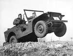 Ford Pygmy Jeep prototype being tested at Fort Holabird, Maryland, United States, Feb 1941.