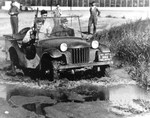 Bantam BRC 60 prototype being tested in the mud at Fort Holabird, Maryland, United States, late 1940.