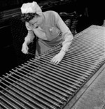 Female worker at the Small Arms Ltd. plant, Mississauga, Ontario, Canada, date unknown