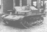 Prototype or early production TKS tankette, Poland, 1930s; note the lack of periscope and Ckm wz. 30 machine gun