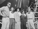 Sponsor of Liberty-ship Booker T Washington, celebrated operatic contralto Marian Anderson at the launching ceremonies at CalShip, Los Angeles, California, United States, 29 Sep 1942. Photo 1 of 2.