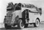 Captured British AEC Armoured Command Vehicle in German service, North Africa, Jan 1942