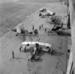 Abandoned Go 145 and Ar 96 aircraft, Celle Airfield, Germany, 13 Apr 1945