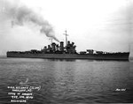 Cruiser St. Louis on acceptance trials off Rockland, Maine, United States, 28 Apr 1939.