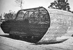 Training photo of a DUKW converted to a mat-laying vehicle, circa 1944.