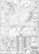 Site plan for RAF Thurleigh, Bedfordshire, England, United Kingdom, 1944.