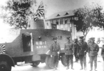 Sumida Model P armored car of Japanese Shanghai Naval Landing Force, Shanghai, China, Jul 1939, photo 1 of 3; note markings noting the vehicle was donated by citizens of Nagaoka city of Niigata Prefecture, Japan