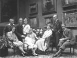Portrait of Gustav and Bertha Krupp von Bohlen und Halbach and their children Berthold, Irmgard, Alfried, Harald, Waldtraut, Eckbert, Bertha, Gustav, and Claus, 1928