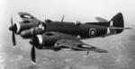 Beaufighter TF Mark X aircraft in flight shortly after completion, England, United Kingdom, circa 1940s