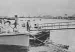 Crown Prince Hirohito arriving at Otomari, Karafuto, Japan (now Korsakov, Russia), 9 Aug 1925