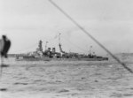 Destroyer Satsuki (foreground) and battleship Nagato (background), circa 1925-1929, photo 1 of 2