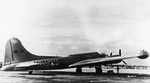 Lockheed-Vega B-17G Fortress bomber 44-85784 converted as a testbed with gunner pods on the wingtips, General Electric Flight Test Center, Schenectady, New York, circa 1950.