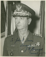 Signed portrait of Jonathan Wainwright, circa 1946