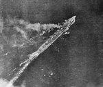 Shimakaze under attack, Ormoc Bay, Philippines, 11 Nov 1944