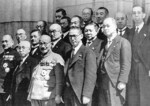 Prime Minister Hideki Tojo and his cabinet ministers, Tokyo, Japan, 18 Oct 1941, photo 2 of 2