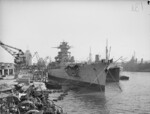 Jean Bart under repair, Casablanca, French Morocco, Jan 1943