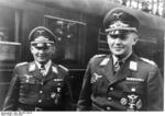 Major General Hermann-Bernhard Ramcke (left) and General Kurt Student (right), 1941-1942