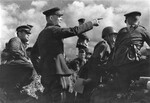 Commander of the Steppe Front Ivan Konev during the Belgorod-Kharkov Operation, Ukraine-Russian border, mid-Aug 1943