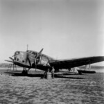 BR.20 Cicogna bomber at rest, 1930s