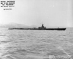 USS Spearfish mid-overhaul off Mare Island Naval Shipyard in California, 21 Aug 1944. Note that her deck gun has been repositioned back to the aft position.