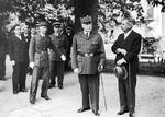 Philippe Pétain and Pierre Laval on the grounds of Pétain