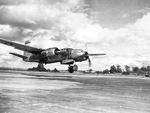 A-26 Invader bomber taking off, 1944