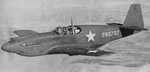 A-36A Mustang aircraft on a training flight near Savannah, Georgia, United States, 1942; this plane was destroyed in a landing accident 8 Jan 1943