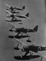 A6M2-N seaplanes in flight, 1941-1943
