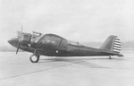 Model 139 prototype aircraft at rest, circa mid-1930s; this design was the export version of US Army Air Corps