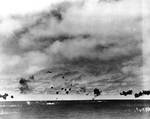 B5N from carrier Hiryu attacked Yorktown during Battle of Midway, 4 Jun 1942