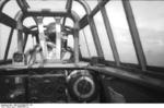 View from the gunner seat of a Bf 110 aircraft while the aircraft was in flight over Germany, 1939-1945