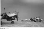 German Bf 110 night fighter aircraft at rest, France 1944, photo 2 of 2