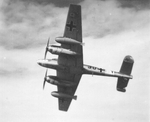 German Bf 110 aircraft in flight, date unknown