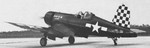 FG-1A Corsair fighter of US Marine Corps group ABG-2, 1940s; seen in Sep 1961 issue of US Navy publication Naval Aviation News
