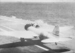 D3A dive bomber taking off from carrier Akagi, Indian Ocean, 5 Apr 1942
