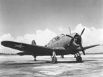 A-24 Banshee aircraft at rest, 1942